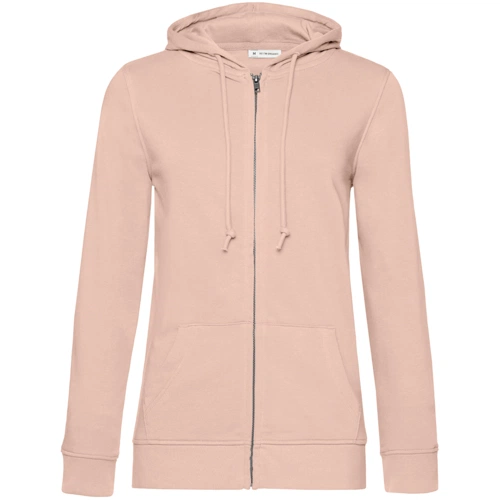 Толстовка на молнии с капюшоном женская BNC Inspire (Organic), розовая Толстовка на молнии с капюшоном женская BNC Inspire (Organic), розовая