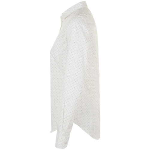 Рубашка женская Becker Women, белая с темно-синим Рубашка женская Becker Women, белая с темно-синим