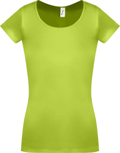 Футболка женская Moody 160, зеленое яблоко Футболка женская Moody 160, зеленое яблоко