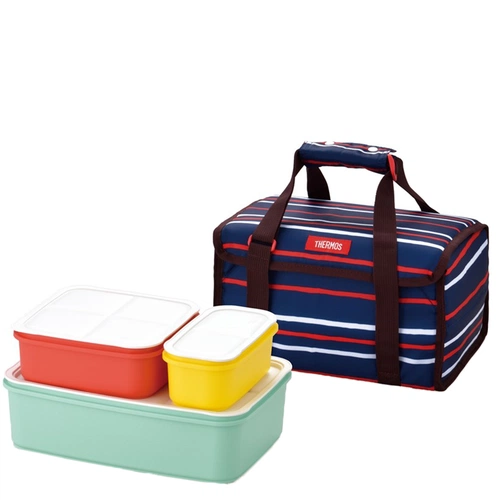 Набор ланчбоксов в термосумке Thermos DJF4003, темно-синий Набор ланчбоксов в термосумке Thermos DJF4003, темно-синий