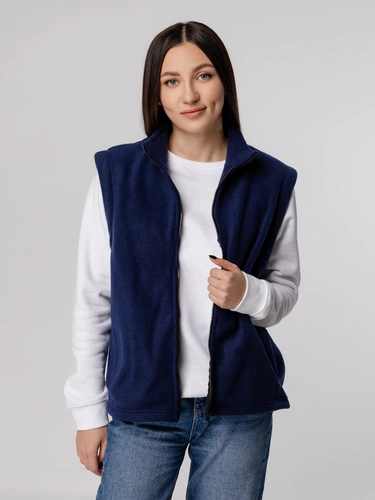Жилет флисовый Manakin, темно-синий Жилет флисовый Manakin, темно-синий