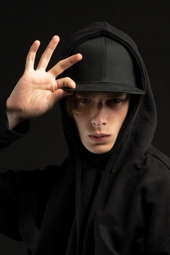 Бейсболка C2, черная Бейсболка C2, черная