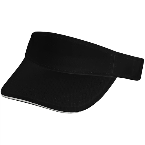 Козырек Active, черный с белым кантом Козырек Active, черный с белым кантом