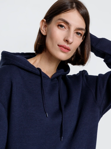 Худи унисекс Phoenix, темно-синее Худи унисекс Phoenix, темно-синее