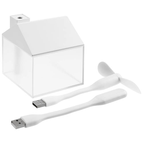 Настольный увлажнитель Arioso с вентилятором и лампой, белый Настольный увлажнитель Arioso с вентилятором и лампой, белый