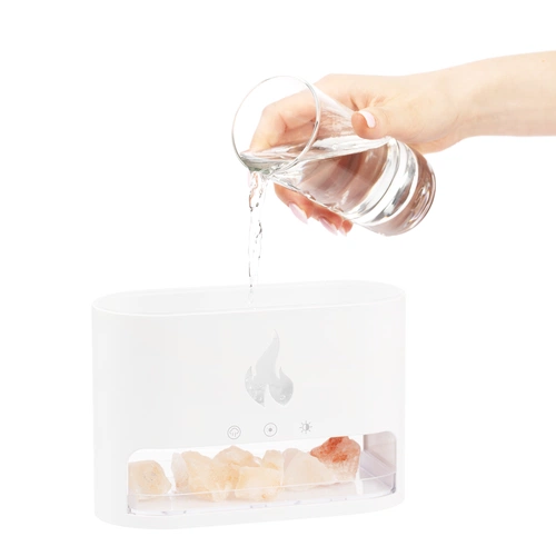 Увлажнитель-ароматизатор Fusion Blaze с имитацией пламени, белый Увлажнитель-ароматизатор Fusion Blaze с имитацией пламени, белый