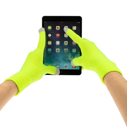 Перчатки сенсорные Urban Flow, салатовые неон Перчатки сенсорные Urban Flow, салатовые неон