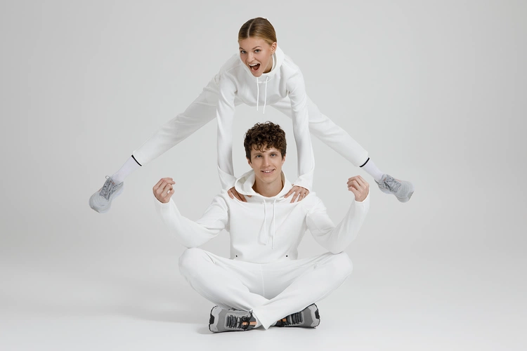 Худи унисекс Begi, молочно-белое Худи унисекс Begi, молочно-белое