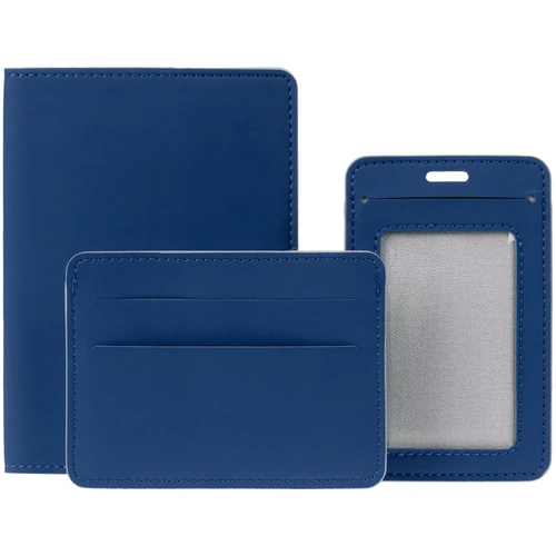 Чехол для пропуска Shall Simple, синий Чехол для пропуска Shall Simple, синий