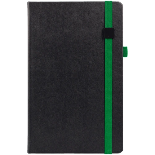 Ежедневник Ton Black, недатированный, черный с зеленым Ежедневник Ton Black, недатированный, черный с зеленым