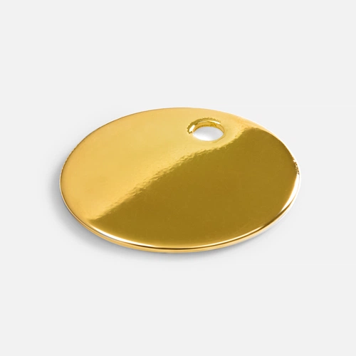 Шильдик металлический Alfa Sirkel, золотистый глянцевый Шильдик металлический Alfa Sirkel, золотистый глянцевый