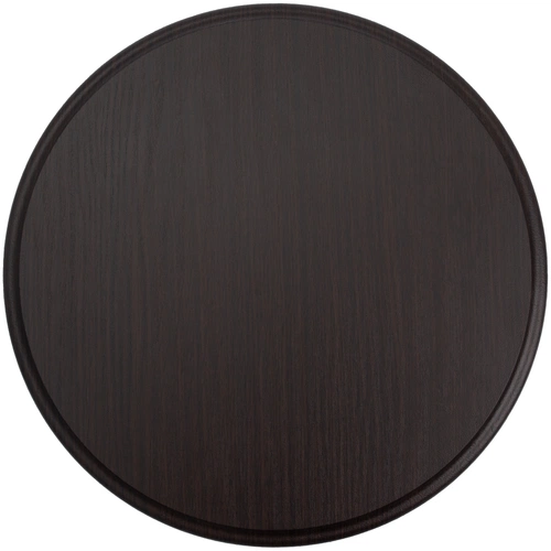 Плакетка Plaque, круглая, венге с серебристой пластиной Плакетка Plaque, круглая, венге с серебристой пластиной