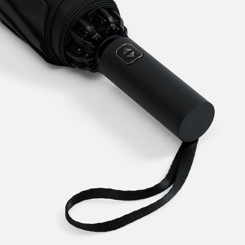 Зонт обратного сложения twoGether с двойным куполом, черный Зонт обратного сложения twoGether с двойным куполом, черный