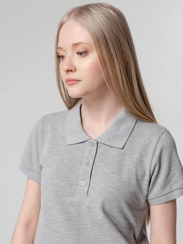 Рубашка поло женская Virma Lady, серый меланж Рубашка поло женская Virma Lady, серый меланж
