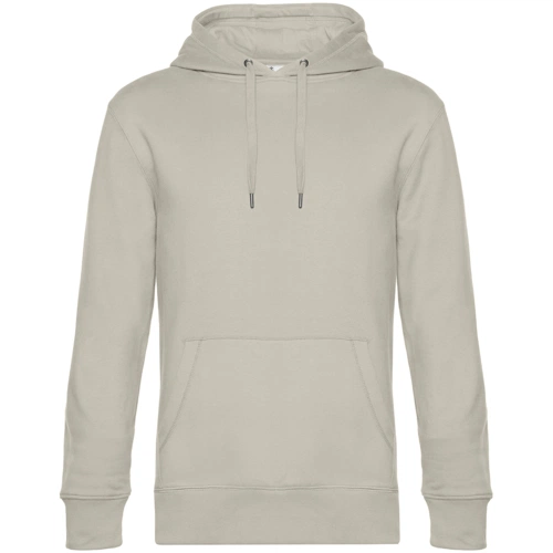 Толстовка с капюшоном унисекс King, дымчато-серая Толстовка с капюшоном унисекс King, дымчато-серая