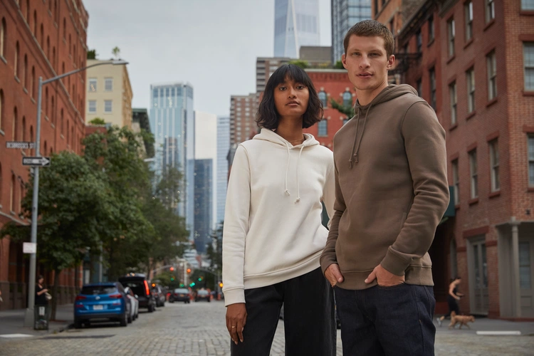 Толстовка с капюшоном унисекс BNC Inspire (Organic), ярко-синяя Толстовка с капюшоном унисекс BNC Inspire (Organic), ярко-синяя