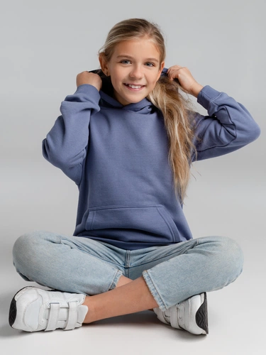 Толстовка детская Stellar Kids, синяя Толстовка детская Stellar Kids, синяя