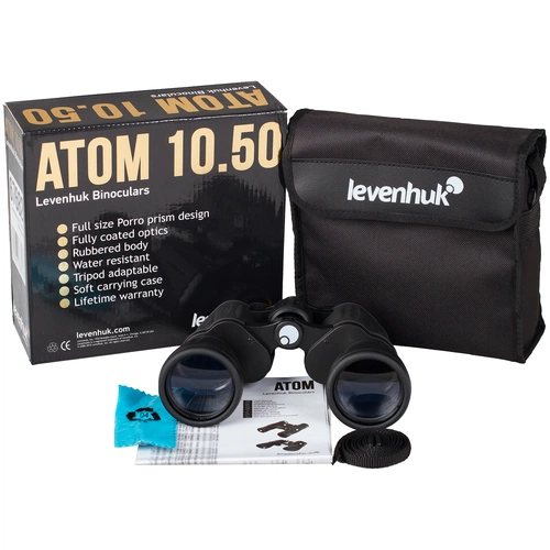 Бинокль Atom 10x, линзы 50 мм Бинокль Atom 10x, линзы 50 мм