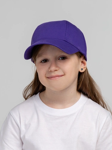 Бейсболка детская Capture Kids, фиолетовая Бейсболка детская Capture Kids, фиолетовая