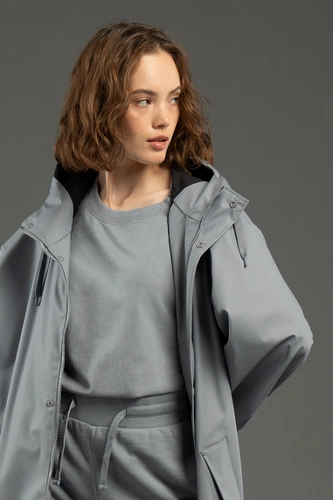 Футболка унисекс оверсайз T3, серая Футболка унисекс оверсайз T3, серая