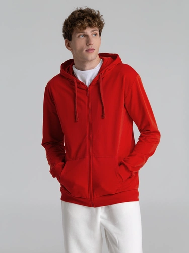 Толстовка на молнии с капюшоном Siverga 2.0, красная Толстовка на молнии с капюшоном Siverga 2.0, красная