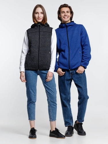 Куртка с капюшоном унисекс Gotland, синяя Куртка с капюшоном унисекс Gotland, синяя