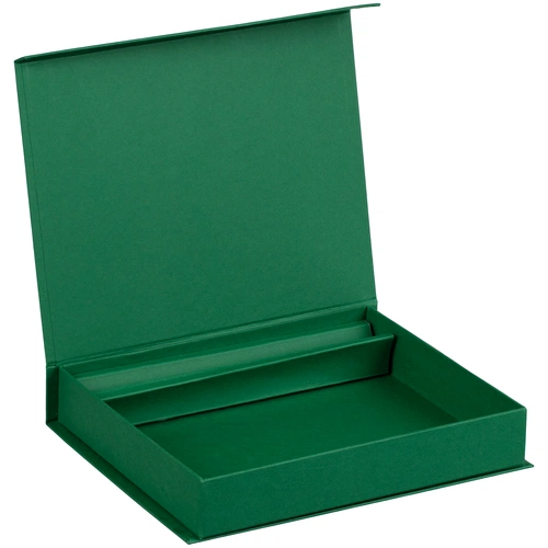 Коробка Duo под ежедневник и ручку, зеленая Коробка Duo под ежедневник и ручку, зеленая