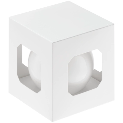 Елочный шар Finery Gloss, 8 см, глянцевый белый Елочный шар Finery Gloss, 8 см, глянцевый белый