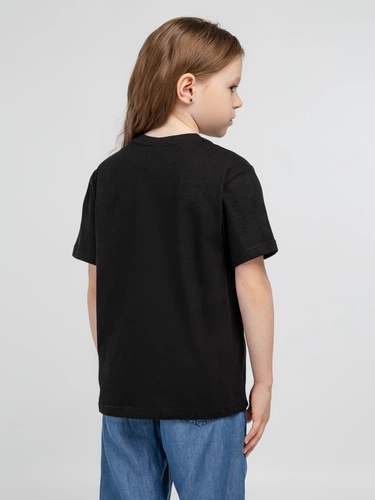 Футболка детская Regent Kids 150, черная Футболка детская Regent Kids 150, черная