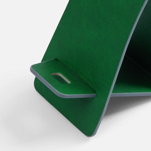 Подставка для телефона Petrus, зеленая Подставка для телефона Petrus, зеленая