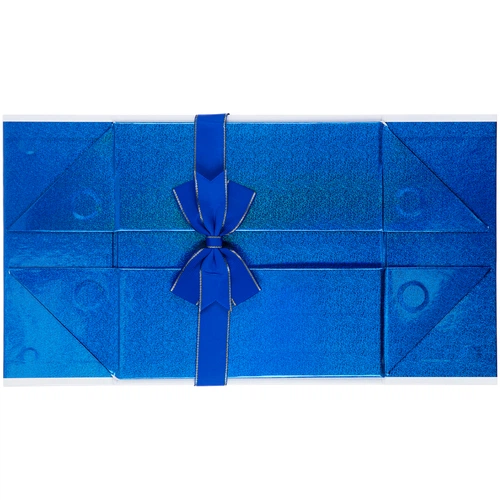 Коробка складная Gallant, M, белая с синим Коробка складная Gallant, M, белая с синим