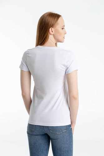 Футболка женская «Леон», белая, ver.2 Футболка женская «Леон», белая, ver.2