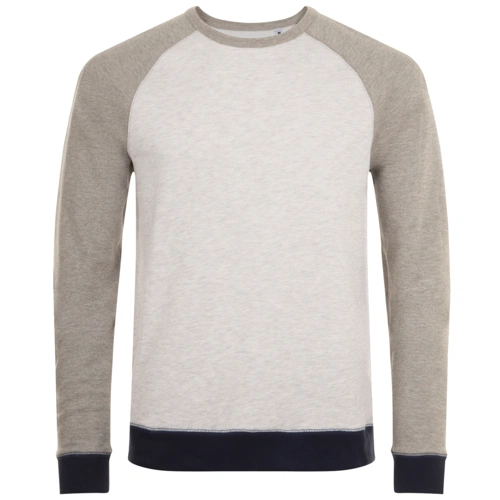 Толстовка унисекс Sandro, светло-серый меланж с темным меланжем Толстовка унисекс Sandro, светло-серый меланж с темным меланжем