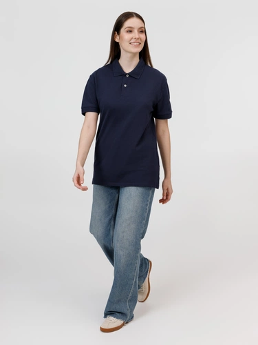 Рубашка поло унисекс Pacific, кобальт (темно-синяя) Рубашка поло унисекс Pacific, кобальт (темно-синяя)