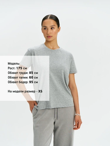 Футболка унисекс Regent 150, серый меланж Футболка унисекс Regent 150, серый меланж