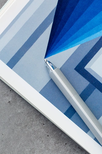 Ручка шариковая PF One, серебристая Ручка шариковая PF One, серебристая