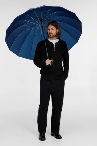 Зонт-трость Hit Golf, темно-синий Зонт-трость Hit Golf, темно-синий