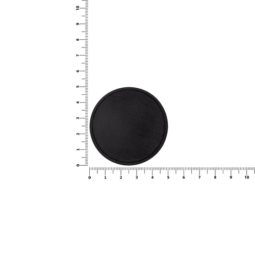 Лейбл из ПВХ Dzeta Round, L, черный Лейбл из ПВХ Dzeta Round, L, черный