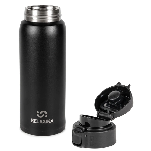 Термокружка Relaxika, черная Термокружка Relaxika, черная