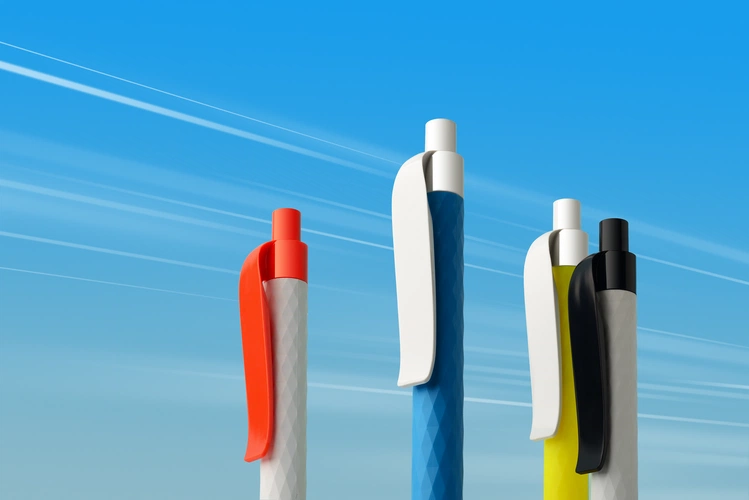 Ручка шариковая Prodir QS01 PMP-P, желтая с белым Ручка шариковая Prodir QS01 PMP-P, желтая с белым