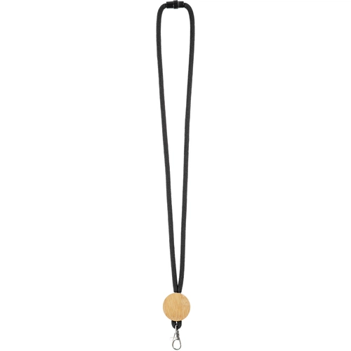 Шнурок для бейджа Tube Wood, черный Шнурок для бейджа Tube Wood, черный