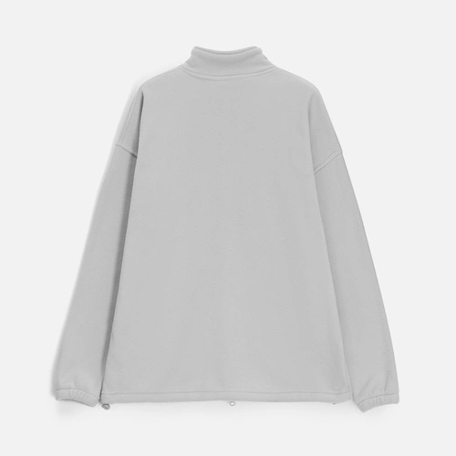 Куртка флисовая унисекс Nebo, светло-серая Куртка флисовая унисекс Nebo, светло-серая