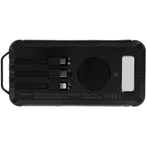 Аккумулятор защищенный Total Control 10000 мАч, черный Аккумулятор защищенный Total Control 10000 мАч, черный