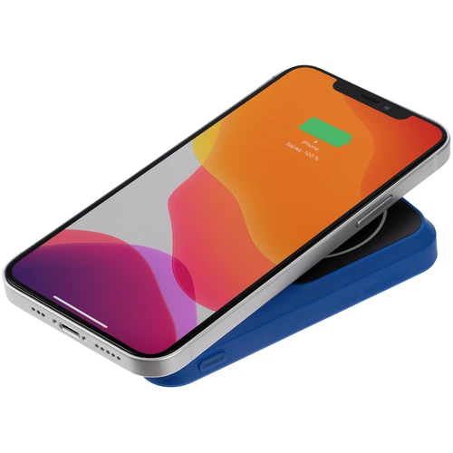 Магнитный беспроводной аккумулятор Top Force, 10000 мАч, cиний Магнитный беспроводной аккумулятор Top Force, 10000 мАч, cиний