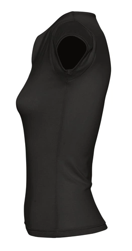 Футболка женская Mint 170, черная Футболка женская Mint 170, черная