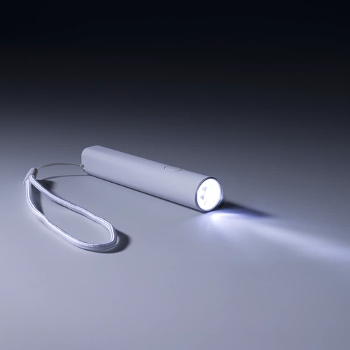 Фонарик аккумуляторный Falkirk, белый Фонарик аккумуляторный Falkirk, белый