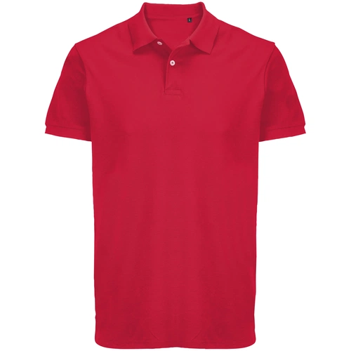 Рубашка поло унисекс Pacific, красная Рубашка поло унисекс Pacific, красная
