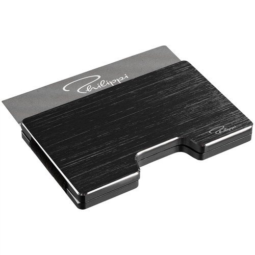 Футляр для карт с зажимом для купюр Cooper, черный Футляр для карт с зажимом для купюр Cooper, черный