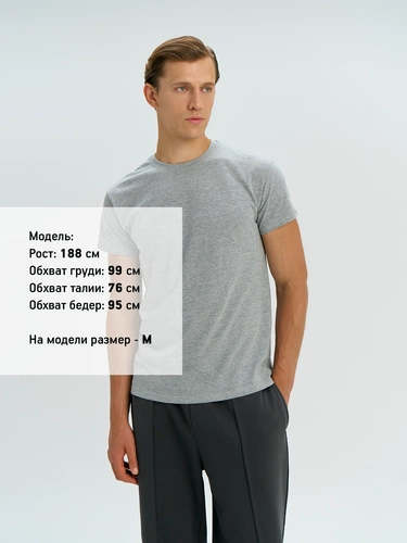 Футболка унисекс Regent 150, серый меланж Футболка унисекс Regent 150, серый меланж