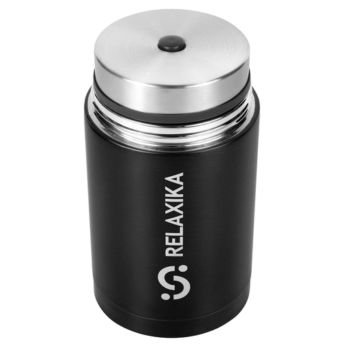 Термос для еды Relaxika 1000, черный Термос для еды Relaxika 1000, черный